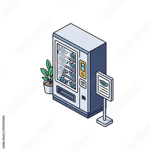 Medication vending machine for easy access.