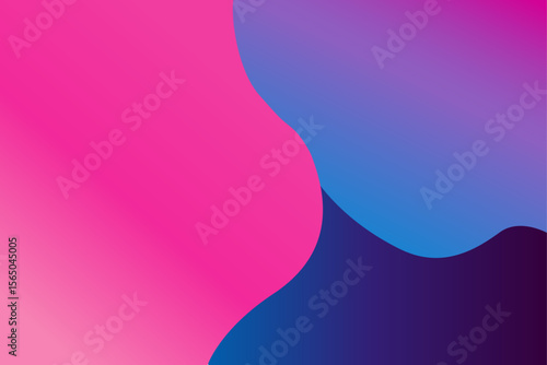 Abstract background with deep, fluid gradient shapes in a futuristic palette of dark blue and pink. A moody and sophisticated design with a luminous, flowing aesthetic.