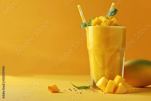 Premium Quality Image of Jus Mangga Yoghurt or Yoghurt Mango Ice Juice