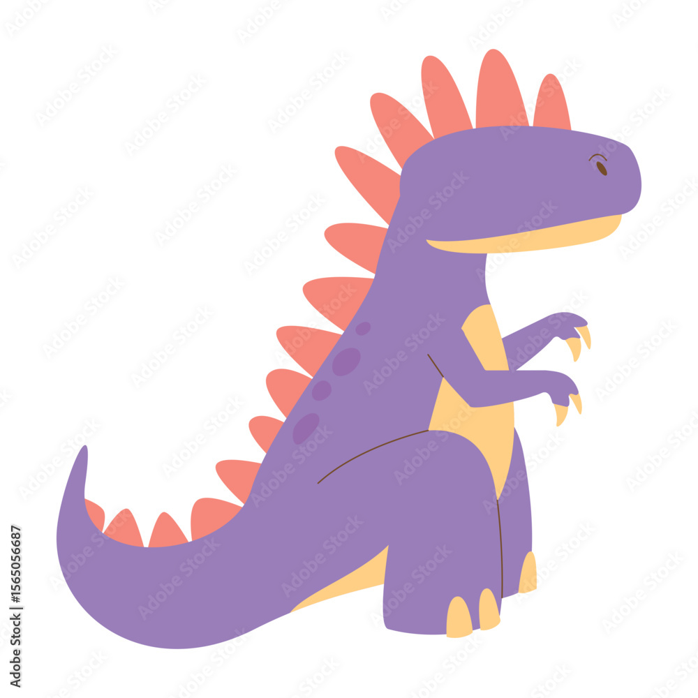 Cartoon Dinosaur Illustration Cartoon Dinosaur Illustration
