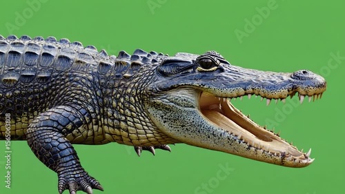Wallpaper Mural Crocodile open mouth portrait Torontodigital.ca
