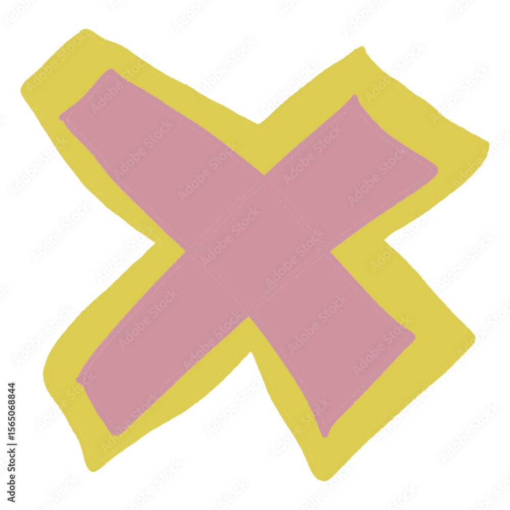 Obraz premium hand drawing unique ugly abjad font 