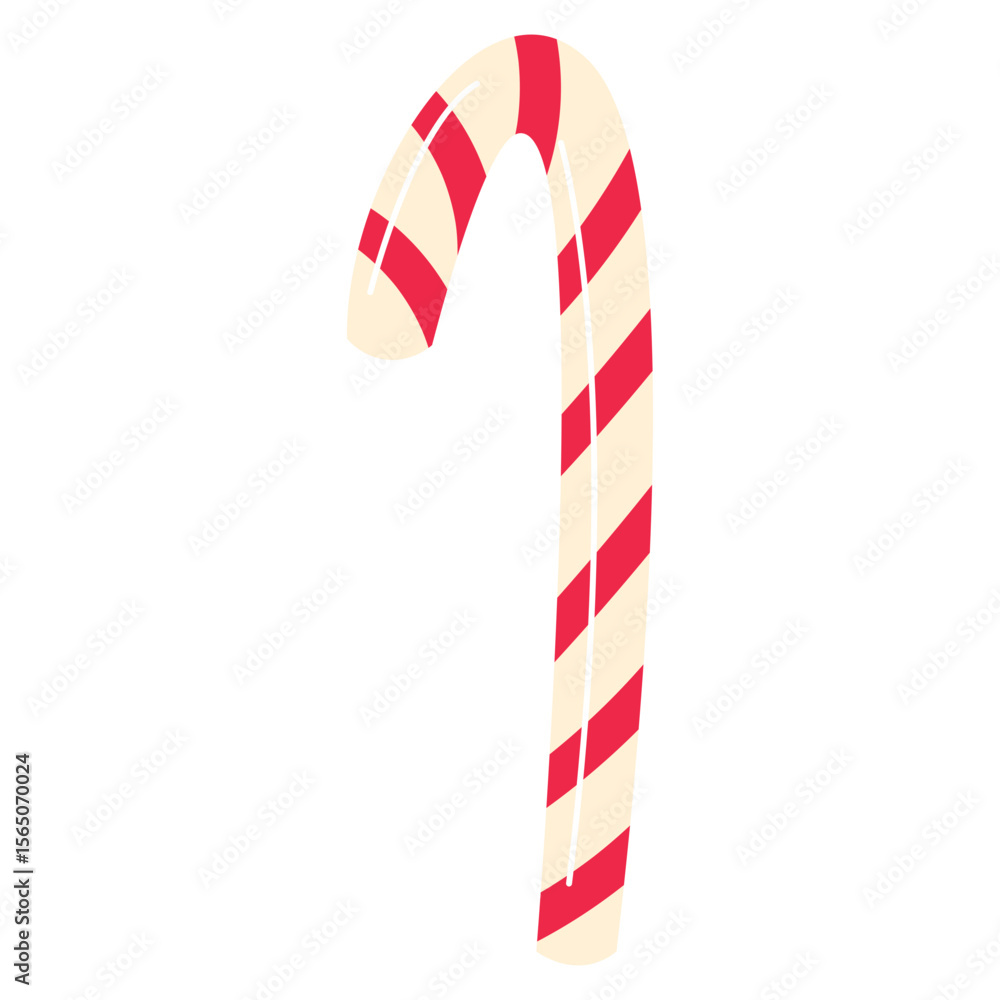 Candy Cane Holiday Illustration Candy Cane Holiday Illustration