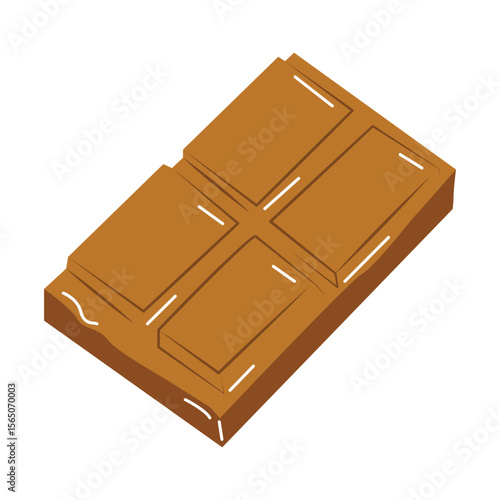 Isometric Chocolate Bar Illustration
