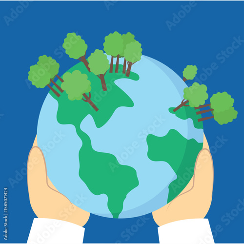 Ecology concept with icon design, vector illustration 10 eps graphic.
