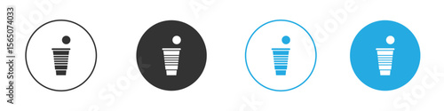 Beer pong icon set. Black solid flat doodle graphic design set