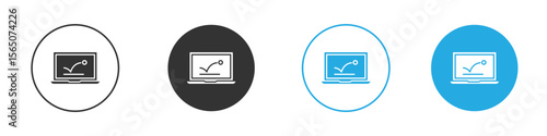 Bounce rate icon set. Black solid flat doodle graphic design set
