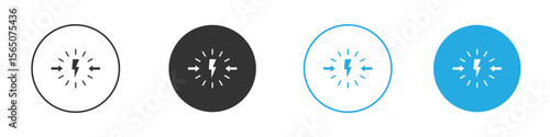 Conflict icon set. Black solid flat doodle graphic design set