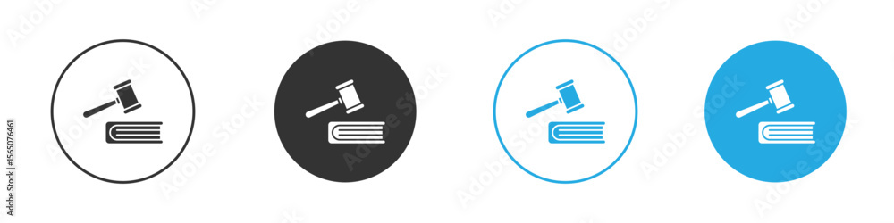 employment law icon set. Black solid flat doodle graphic design set