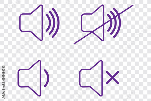 Mute sound icon concept. graphic design, logo, Web, UI.
