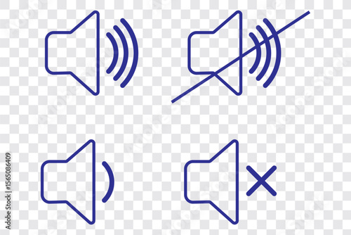 Mute sound icon concept. graphic design, logo, Web, UI.