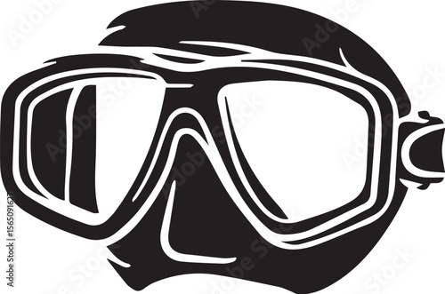 Diving Mask Snorkel Gear Silhouette