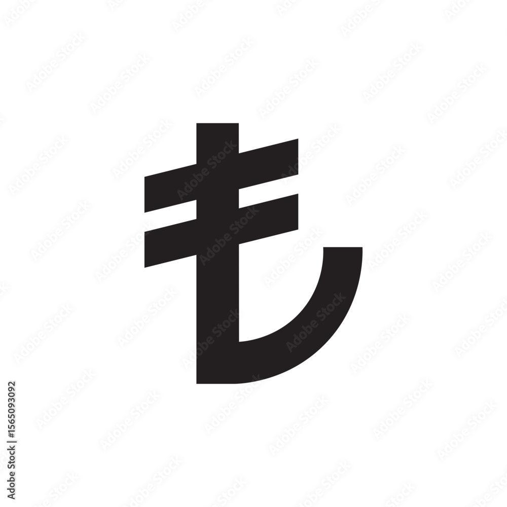 Obraz premium Turkish lira money sign currency symbol template