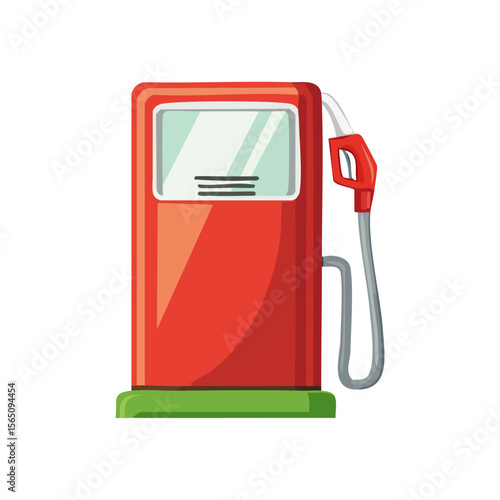 gas pump isolated on white