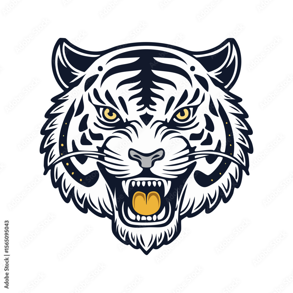 Obraz premium tiger head vector