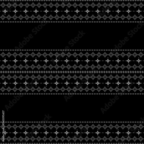 black lace seamless pattern
