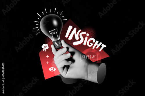 Creative Insight Concept – Hand Holding Light Bulb Symbolizing Innovation and Power of Thought