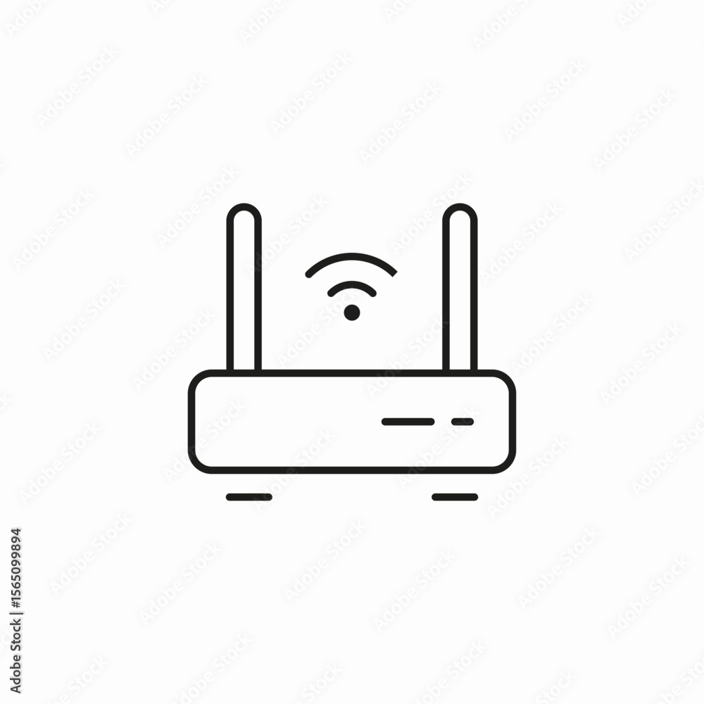 wireless router device icon sign vector wireless router device icon sign vector