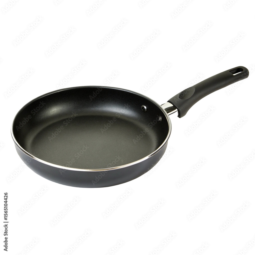 Pan with black handle isolated on transparent background
Pan with black handle isolated on transparent background