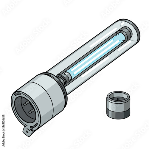 Ultraviolet lamp for room disinfection