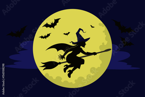 halloween background with bats