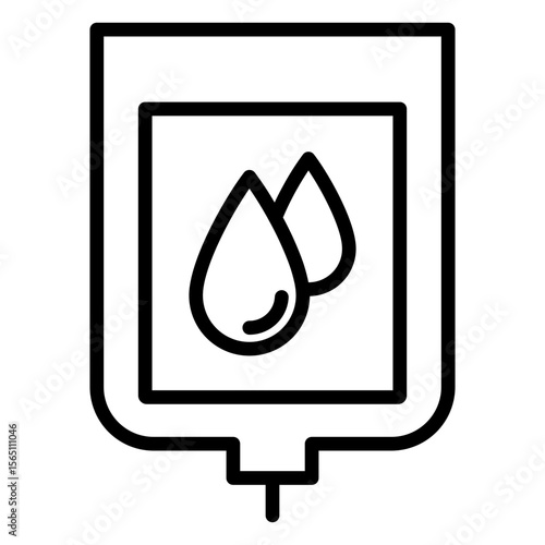 Blood Outline Icon