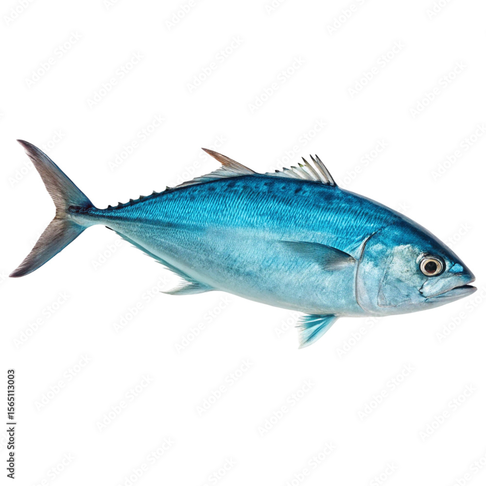 Fototapeta premium Blue fish illustration isolated on transparent background 