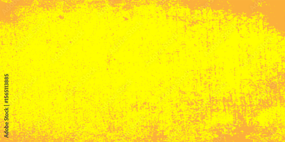 Fototapeta premium Yellow halftone pattern. Retro comic gradient background. Bright orange pixelated dotted texture overlay. Cartoon pop art faded gradient pattern. Vector backdrop for poster, banner, advertisement