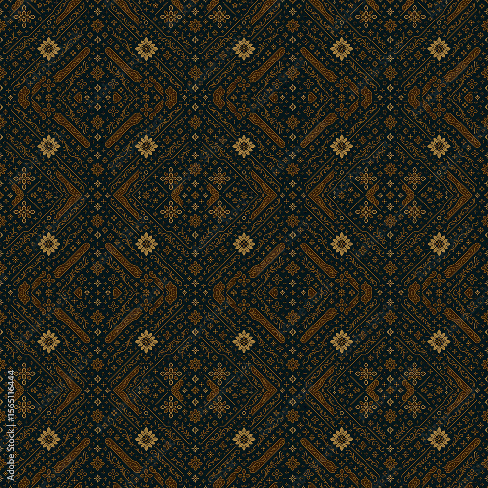 Traditional Indonesian Batik and Songket Textile Patterns – Seamless Ethnic Fabric Background, Ornamental Decorative Vector, Cultural Textile Art Traditional Indonesian Batik and Songket Textile Patterns – Seamless Ethnic Fabric Background, Ornamental Decorative Vector, Cultural Textile Art