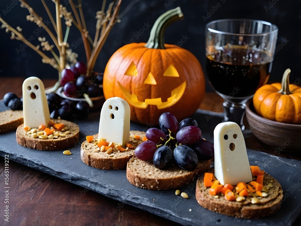 Eco-Friendly Halloween Snack Board – Vegan Cheese Pumpkins & Bread Ghosts
Eco-Friendly Halloween Snack Board – Vegan Cheese Pumpkins & Bread Ghosts