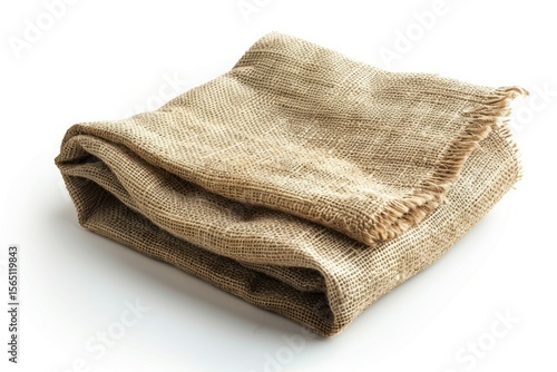 Detailed Image of Litchen Cloth Folded Isolated on White