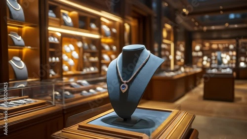Luxurious jewelry display