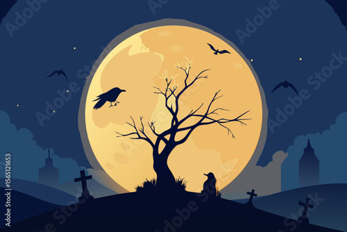 halloween night background