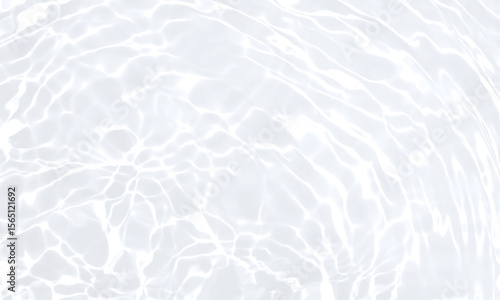 Abstract white water ripple surface. Shining sunlight reflections. Blurred transparent texture. Summer background. Water waves pattern. Light effects. Bright and glowing
