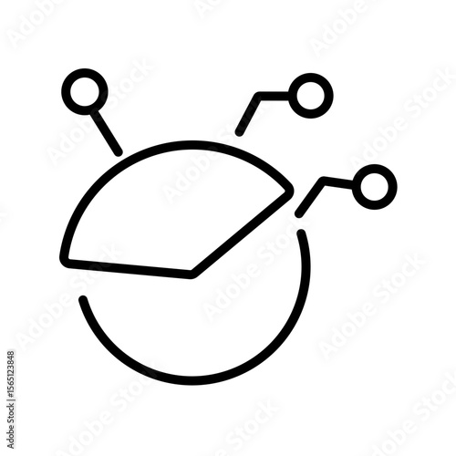 diameter vector icon