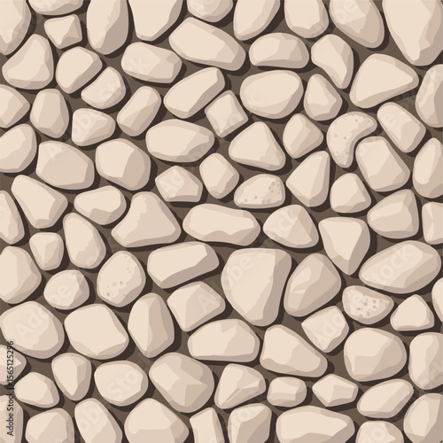 Stone wall texture, grey cobblestone surface, natural masonry background, abstract stonework design