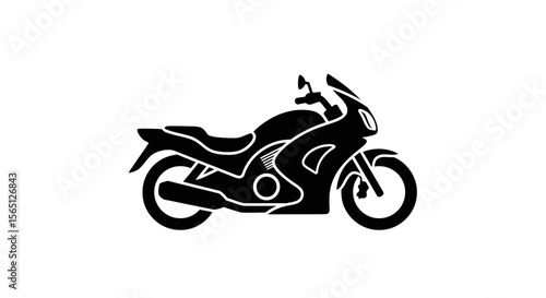 sport motorcycle vector illustration isolated on a white background