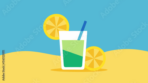 cocktail with lemon