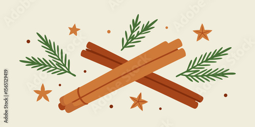 cinnamon sticks and anise