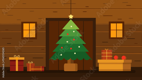 Festive Holiday Tree with Gifts and Ornaments

A vibrant Christmas tree adorned with sparkling ornaments and surrounded by festive gifts perfectly captures the spirit of the winter holiday season
