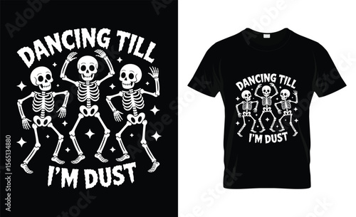 Dancing skeletons grooving to the beat until they turn to dust