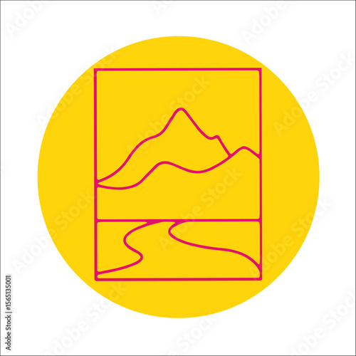 VITRÓ VENTANA VECTOR ÍCONO 