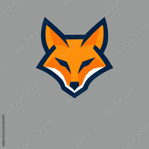Geometric Fox Logo - Modern Tech And E-sport Mascot Design 