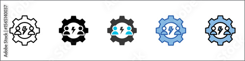 Conflict Management Icon Pack Multistyle Illustration
