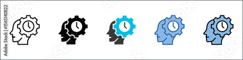 Memory Skill Icon Pack Multistyle Illustration