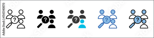 Observation Icon Pack Multistyle Illustration