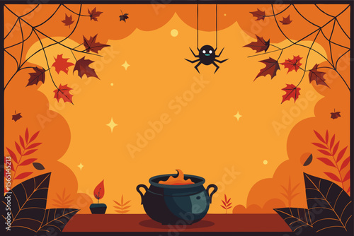 halloween background with bats