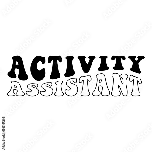 Activity Assistant Job Title Typography