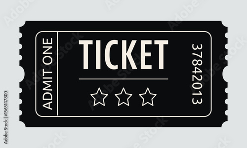 Admit one ticket design