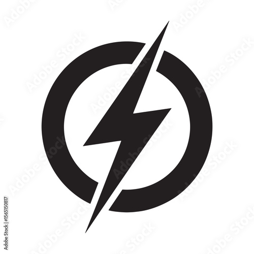 Power in Motion A Dynamic Emblem of Energy A Symbol of Lightning and Speed Unleashed in a Graphic Representation